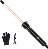 HIRAY 3/8 Inch Curling Iron9mm Tiny Curling WandCeramic Small Barrel Curling Iron with Adjustable Te