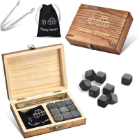 Terbaik 1set Whiskey Stone Reusable Ice Cube Whisky Stone Terimakasih