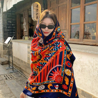 Khăn quàng choàng cổ thổ cẩm phong cách vintage boho nữ đẹp cao cấp đủ màu AAA iLita