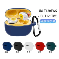 New For JBL Tune 125 TWS Case Bluetooth Earphone Cover Silicone T120 Case T125 TWS Earbuds Cover With Hook For JBL Tune T120 TWS
