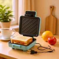 Máy làm bánh mì kẹp mini, máy làm bánh xốp, máy làm bánh xốp tiêu chuẩn châu Âu và Mỹ, máy làm bánh 