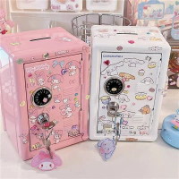 Két sắt để tiền trên bàn làm việc, hộp/tủ đựng tiền cất giữ an toàn Cinnamoroll My Melody phong cách