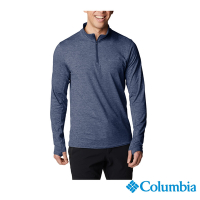 Columbia 哥倫比亞 男款 - Omni-Shade防曬50快排半開襟上衣-深藍 UAE10700NY /FW22