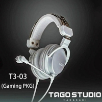 【澄名影音展場】日本TAGO STUDIO T3-03 Gaming PKG 全罩式電競級耳機麥克風/專業監聽耳機-輕量型白款.日本製公司貨