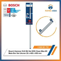 Bosch Hammer Drill Bit Set SDS Clean Max-8X Mata Bor Set Ukuran 20 x 400 x 650 mm