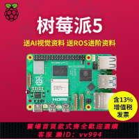 {公司貨 最低價}樹莓派5代 Raspberry Pi 5開發板電腦AI人工智能編程python套件4B
