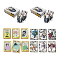 Demon Slayer Collection Card Fateful Confrontation Enamel Coated Card Exciting Fight Warm-blooded Samurai Fancy Anime Card