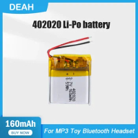 1-4PCS 402020 042020 160mAh 3.7V Rechargeable Lithium Polymer Battery For MP3 MP4 GPS Smart Watch Bluetooth Headset Hearing Aid