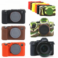 Silicone Case Cover Camera Bag for Sony A7IV A7M4 ZV-E10 ZV-1 A7c A9 A7R A7 A7S Mark III IV A7SIII A7III A7RIII A7RIV A9II ZV1