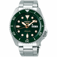 seiko SK037 精工5號 Sports 系列 SK037 4R36-07G0G(SRPD63K1) 運動時尚潮流機械腕錶/綠x銀 42.5mm｜樂天全館特惠中★指定刷卡回饋10%