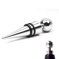 1 Pcs Round Zinc Alloy Red Wine Champagne Collection Wine Bottle Stopper Sealer Keep Fresh