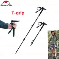 TREKKING POLE TELESCOPIC T-SHAPED NATUREHIKE CNK2550DS012 RED