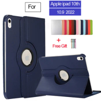 For Apple ipad 10.9 inch 2022 Lychee Grain Rotation Smart Tablet Case For New iPad 10th Generation 2022