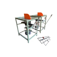 For Curtain Wall Hand Sliding Table Saw Hand-Cranking Precision 45 Degrees 90 Degrees Saw Square Bar Mitre Saw Open