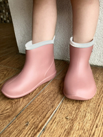 梅雨季節標配兒童雨鞋-粉藕色