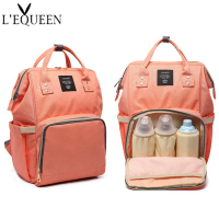 [Lequeen ] Large Capacity Diaper Bag Mom Baby Multi-function Waterproof Outdoor Travel Diaper Bags For Baby Care