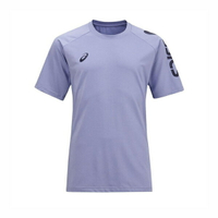Asics [K12047-500] 男女 短袖 上衣 T恤 運動 慢跑 訓練 反光 吸濕 快乾 舒適 亞瑟士 紫