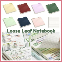 Thick Grid Notebook 120 Pages Loose-leaf Notebook Color Detachable Notepad Flip Up Grid Inner Pages