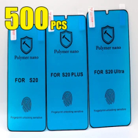 500pcs Polymer Nano 3D Curved Soft Screen Protector PET PMMA Film For Samsung Galaxy S24 Ultra S23 S22 Plus S21 S20 S10 Note 20