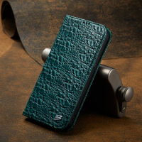2021 Crocodile Grain Genuine Cowhide Real Leather Flip Cover Phone Case For Apple iPhone 11 12 13 Pro Mini Max iPhone13