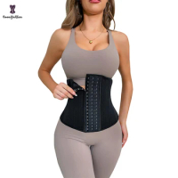 Plus Size Xs-xxxl Hot Thermo Sheathes Weight Loss Belt 23 Stainless Steel Boned Corset Waist Trainer With Sauna