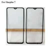 For Oneplus 7 Front Outer Glass Lens 1+7 Repair Touch Screen Outer Glass without Flex cable Oneplus7 Parts one plus 7 1+7