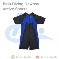 Baju Renang Diving Dewasa Pria Wanita Laki Laki Perempuan Lengan Pendek Celana Pendek Big Size Jumbo