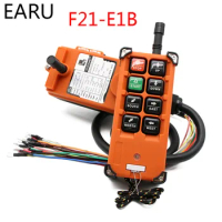 220V 380V 110V 12V 24V Industrial Remote Controller Switches Hoist Crane Control Lift Crane 1 Transmitter + 1 Receiver F21-E1B