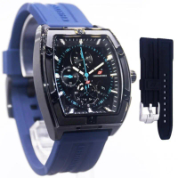 Jam Tangan Chronoforce 5351 Original Gasarnsi Resmi 1 Tahun Rubber Blue