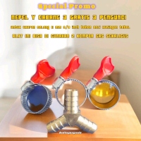 Paket hemat 3 pcs pengunci 1 pcs nepel y cabang 3 kuningan selang gas sambungan kuningan gas cabang 