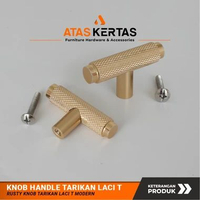 Knob Handle Laci Huben Tarikan Laci Modern Minimalis Gold Doff