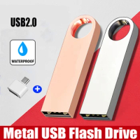 Metalowy wodoodporny Pendrive 512GB USB Flash Drive 256GB 128 GB 64GB 32GB 16GB Cle USB 2.0 dysk Flash Pen Drive Memory Stick