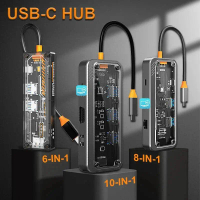 C Hub MacBook Pro/Air สำหรับ iPad Pro ตัวแปลงสัญญาณเสียง/วิดีโอ HDMI 4K พร้อมสาย USB 3.0 PD Type-C u