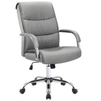 High Back Ergonomic Executive Office Desk Chair PU Leather Conference Chair, Grey