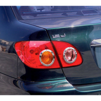 圓夢工廠 Toyota Altis 9代 2001~2007 改裝 鍍鉻銀 車燈框飾貼 後燈圓框 尾燈內圓框