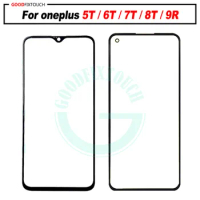 original For OnePlus 5T OnePlus6T OnePlus7T OnePlus8T Front Outer Glass Lens Repair Touch Screen Outer Glass For OnePlus 9R