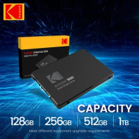 Kodak-SSD Internal Hard Drive for Laptop Computer and Desktop, HDD 2.5, X120 PRO, 1TB, 512GB, 128GB, 256GB, HD SATA3