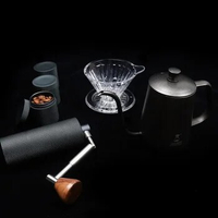TIMEMORE Coffee Grinder Maker Handbag Suits Utensils 6Piece Set Black Portable for Kitchen Home Trave Office