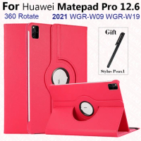 Tablet Cover For Huawei MatePad Pro 12.6 Case 360 Rotating Leather Stand Cover For Huawei Matepad Pro Case 12 6 inch WGR-W09/W19