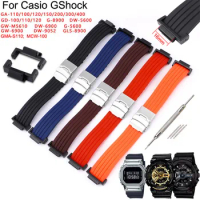 Tire Silicone Watch Strap For Casio G-Shock GA2100 110 MCW GD-100 G5600 DW9052 GW-6900 GLS8900 GMAS110 Watch Band Wristband Belt