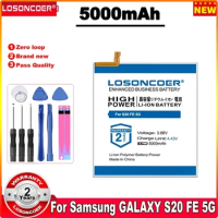 LOSONCOER 5000mAh Battery For Samsung GALAXY S20 FE 5G G780F SM-G780 SM-G781 A525 A526 A528 A52 A52S EB-BG781ABY