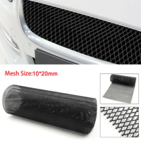 Universal 10*20MM Car Front Bumper Racing Grille Mesh Vent Car Tuning Rhombic Grill Mesh Sheet Metal Alloy Net 100*33cm