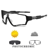 POAT Brand New Style Photochromic Windproof Sunglasses Men Women MTB Bike Bicycle Eyewear Sports Cycling Fishing Running Glasses
