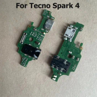 New For Tecno Spark 4 Usb Charging Dock Board Conector Usb Charger Flex Cable