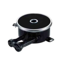 Custom made two pipes gas inlet infrared burner 110-200mm diameter black color kitchen burners ring gas stove burner for cooking