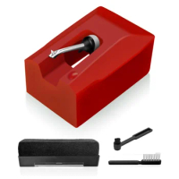 ATN95E Replacement Stylus for Audio-Technica AT-LP120-USB AT93 AT95 Turntable, Diamond Record Player Needles Red