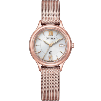CITIZEN 星辰錶 xC 系列 女腕表(EW2637-59A)-28mm-白面鋼帶