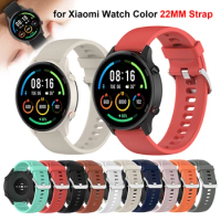 22mm Official Silicone strap for Xiaomi Mi Watch Color Sports Edition S1 Active Smart watch Bracelet for Mi Watch Color 2 correa