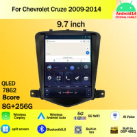 9.7 inch For Chevrolet Cruze 2009 - 2014 Android 14 Car Radio Multimedia Video Player GPS wireless android Auto WIFI 4G NO 2DIN