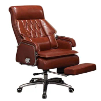 ArtisticLife Leather Boss Chair Reclining Massage Executive Chair Business Office Chair Comfortable Sedentary Home Chair